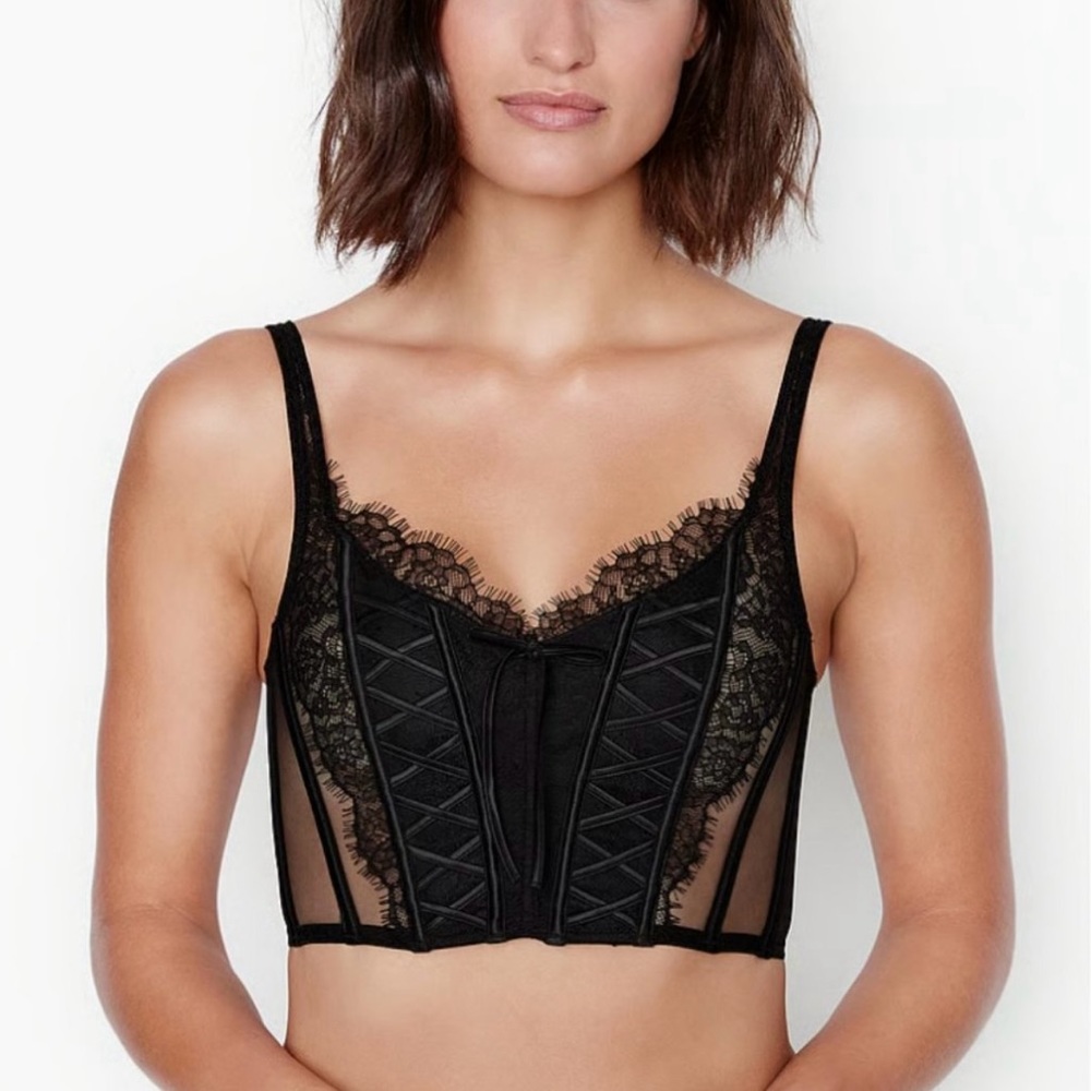 Victoria’s Secret Dream Angels Unlined Lace-Up Corset Top